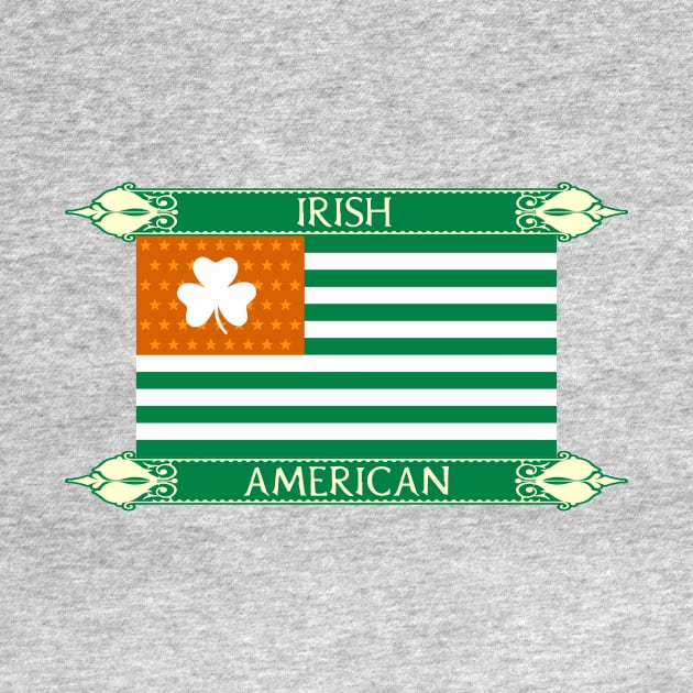 Irish American Flag by JMG Graphics LLC